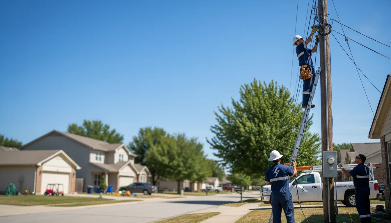 Residential electrician providing installation services in Cherry Valley, AR